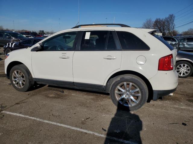 2FMDK3JC9DBA82333 - 2013 FORD EDGE SEL WHITE photo 2