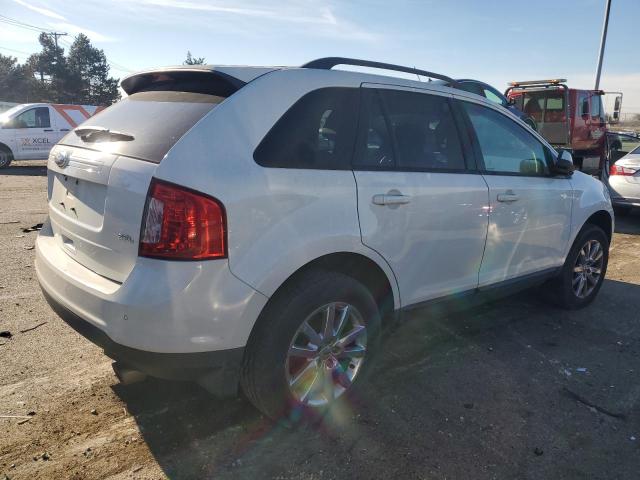 2FMDK3JC9DBA82333 - 2013 FORD EDGE SEL WHITE photo 3