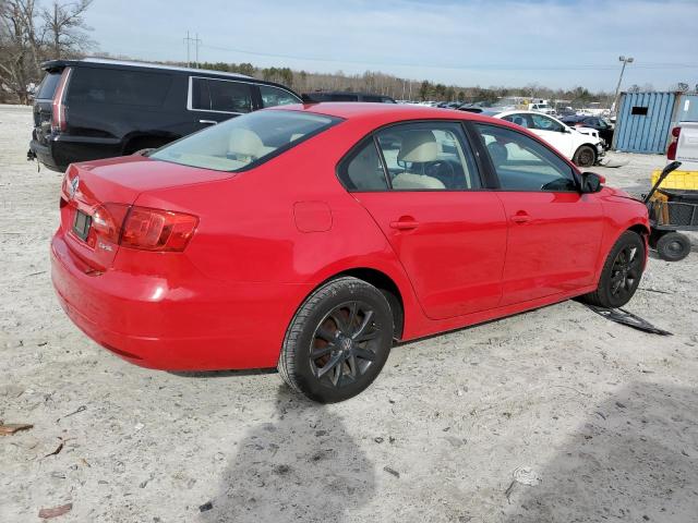 3VWDX7AJ7BM379895 - 2011 VOLKSWAGEN JETTA SE RED photo 3