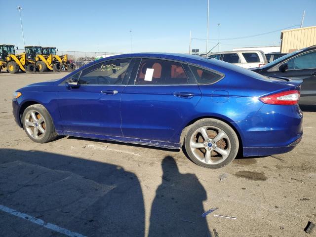 3FA6P0HR8DR369077 - 2013 FORD FUSION SE BLUE photo 2