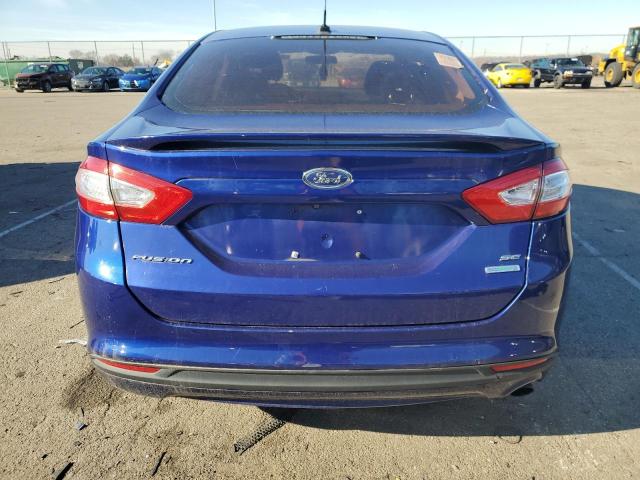 3FA6P0HR8DR369077 - 2013 FORD FUSION SE BLUE photo 6