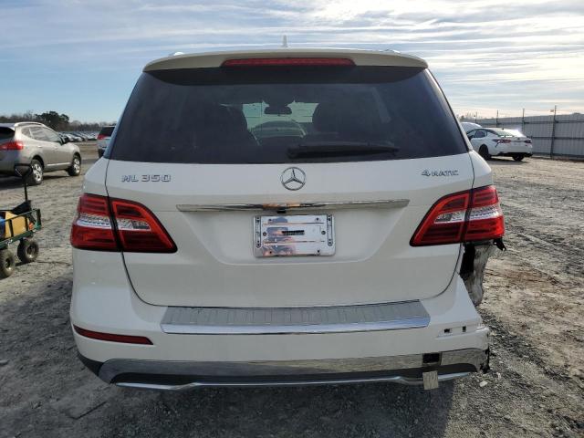 4JGDA5HB2CA025381 - 2012 MERCEDES-BENZ ML 350 4MATIC WHITE photo 6