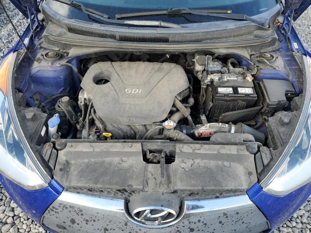 KMHTC6AD3CU070755 - 2012 HYUNDAI VELOSTER BLUE photo 11