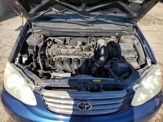 1NXBR32E93Z054284 - 2003 TOYOTA COROLLA CE BLUE photo 11