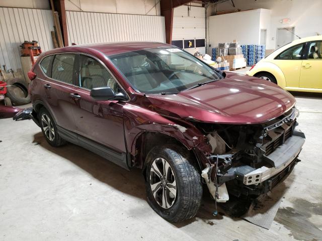 2HKRW6H34JH218129 - 2018 HONDA CR-V LX MAROON photo 4