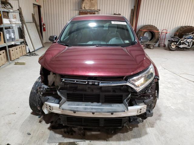 2HKRW6H34JH218129 - 2018 HONDA CR-V LX MAROON photo 5