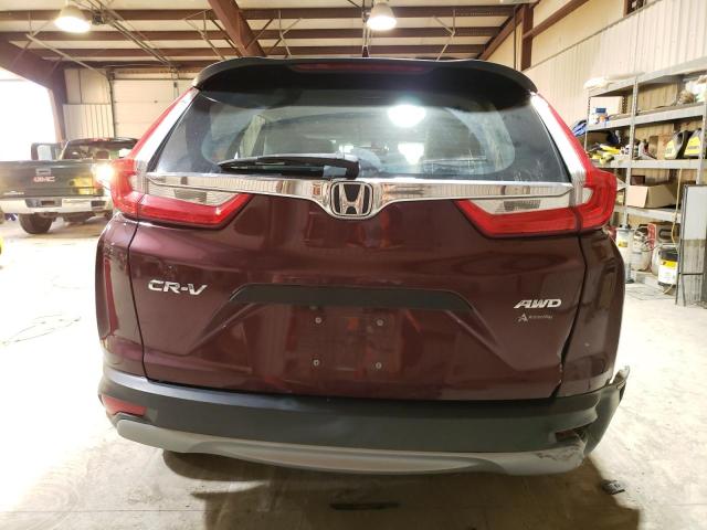 2HKRW6H34JH218129 - 2018 HONDA CR-V LX MAROON photo 6