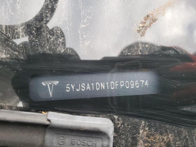 5YJSA1DN1DFP09674 - 2013 TESLA MODEL S BLUE photo 12