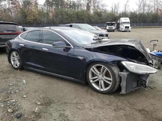 5YJSA1DN1DFP09674 - 2013 TESLA MODEL S BLUE photo 4