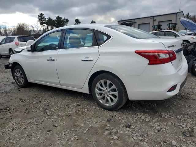 3N1AB7AP3KY321335 - 2019 NISSAN SENTRA S WHITE photo 2