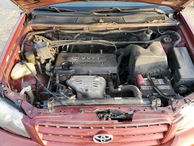 JTEHD21A810004191 - 2001 TOYOTA HIGHLANDER RED photo 12