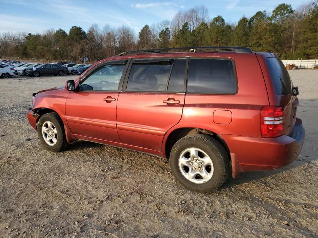 JTEHD21A810004191 - 2001 TOYOTA HIGHLANDER RED photo 2