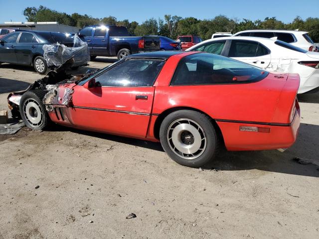 1G1AY0785E5143215 - 1984 CHEVROLET CORVETTE RED photo 2