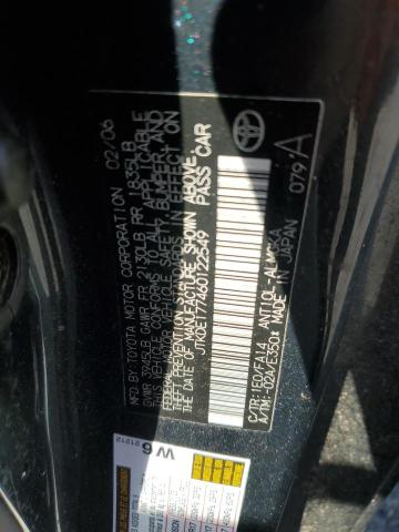 JTKDE177460122549 - 2006 TOYOTA SCION TC შავი ფოტო 12