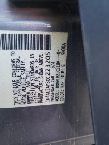 1N4AL2AP8CC223205 - 2012 NISSAN ALTIMA BASE BLUE photo 13