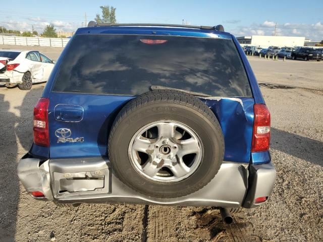 JTEGD20V050076833 - 2005 TOYOTA RAV4 BLUE photo 6