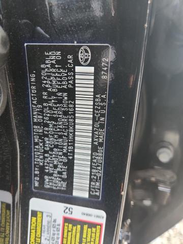 4T1B11HK8KU851682 - 2019 TOYOTA CAMRY L 黑色 照片 13