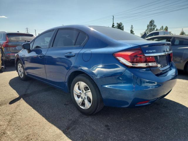 19XFB2F58EE201727 - 2014 HONDA CIVIC LX Bleu photo 2