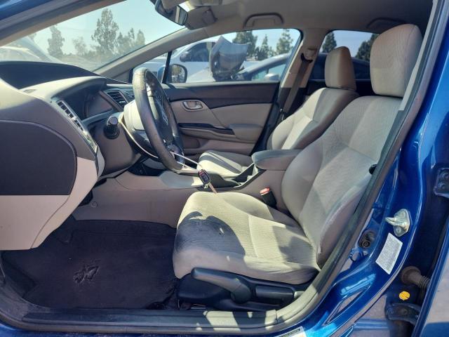 19XFB2F58EE201727 - 2014 HONDA CIVIC LX Bleu photo 7
