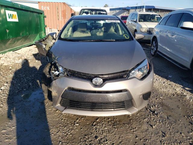 2T1BURHE0GC667944 - 2016 TOYOTA COROLLA L GRAY photo 5