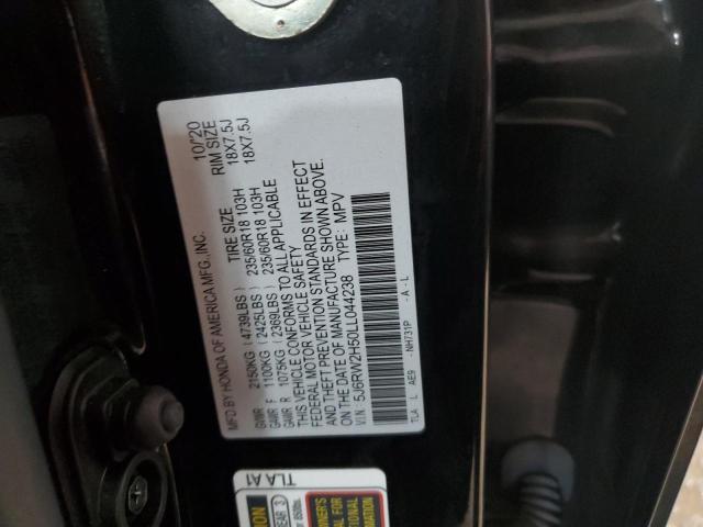 5J6RW2H50LL044238 - 2020 HONDA CR-V EX BLACK photo 14