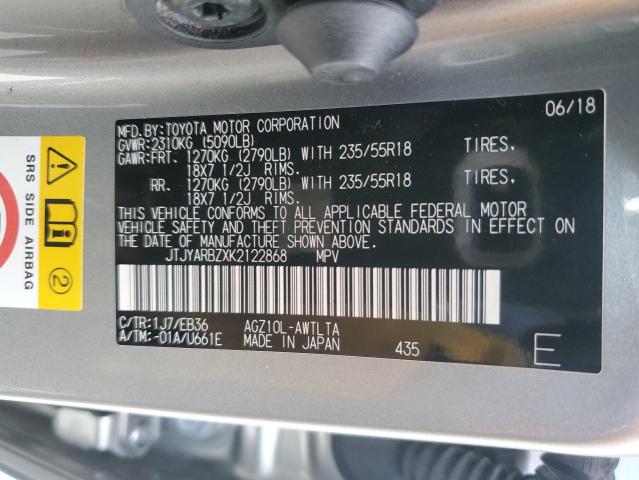 JTJYARBZXK2122868 - 2019 LEXUS NX 300 BASE Gümüş foto 13