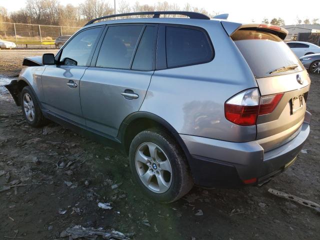 WBXPC93408WJ12818 - 2008 BMW X3 3.0SI GRAY photo 2