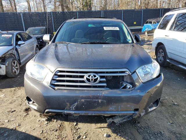 5TDZA3EH9AS001523 - 2010 TOYOTA HIGHLANDER CHARCOAL photo 5