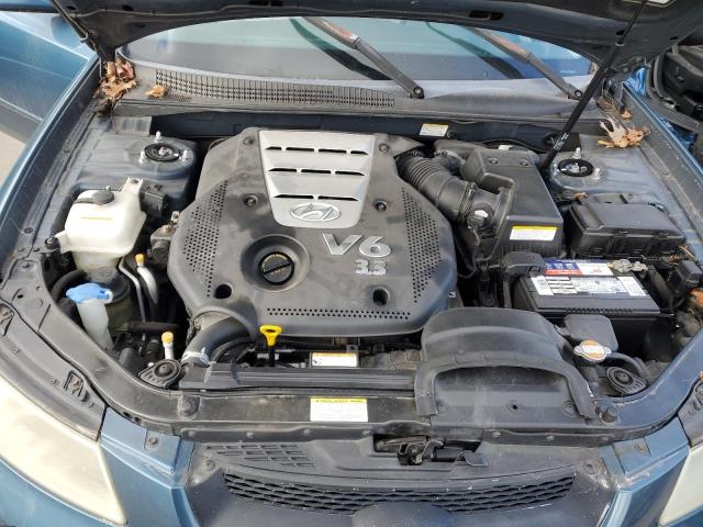 5NPEU46F87H168348 - 2007 HYUNDAI SONATA SE BLUE photo 11