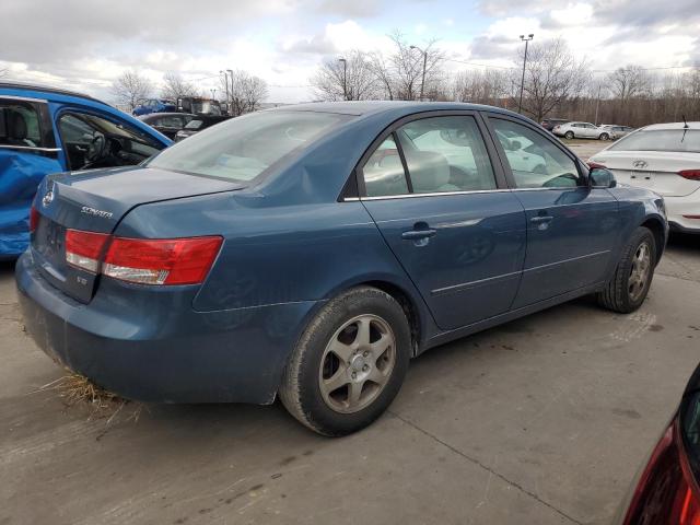 5NPEU46F87H168348 - 2007 HYUNDAI SONATA SE BLUE photo 3