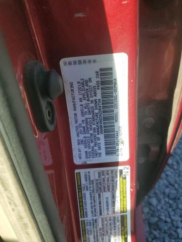 1NXBR38E04Z264734 - 2004 TOYOTA COROLLA CE أحمر صورة 12