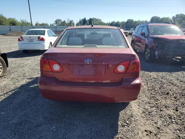 1NXBR38E04Z264734 - 2004 TOYOTA COROLLA CE أحمر صورة 6
