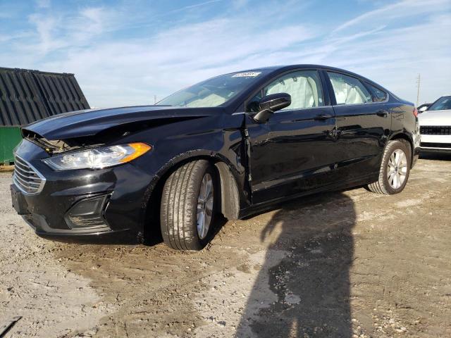 3FA6P0HD9KR282256 - 2019 FORD FUSION SE BLACK photo 1