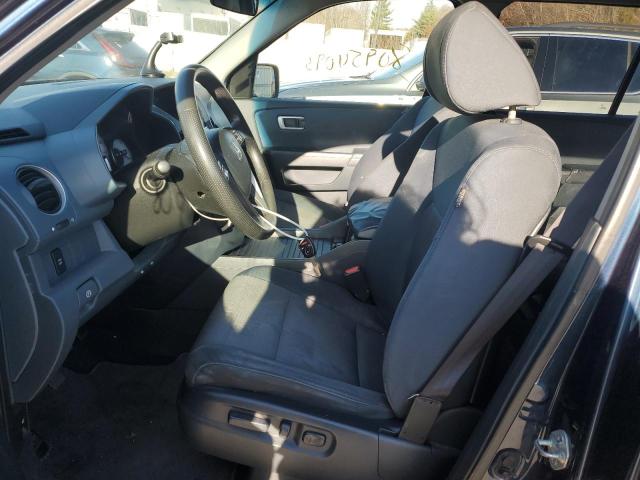 5FNYF48439B027711 - 2009 HONDA PILOT EX BLUE photo 7