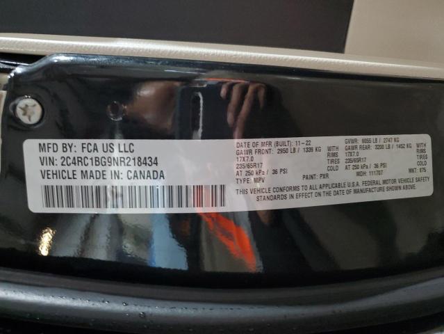 2C4RC1BG9NR218434 - 2022 CHRYSLER PACIFICA TOURING L 黑色 照片 14