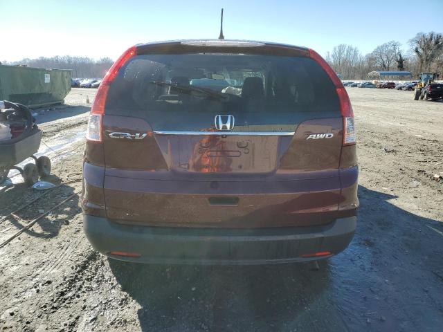 5J6RM4H58EL069764 - 2014 HONDA CR-V EX MAROON photo 6