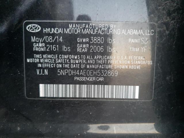 5NPDH4AE0EH532869 - 2014 HYUNDAI ELANTRA SE BLACK photo 13