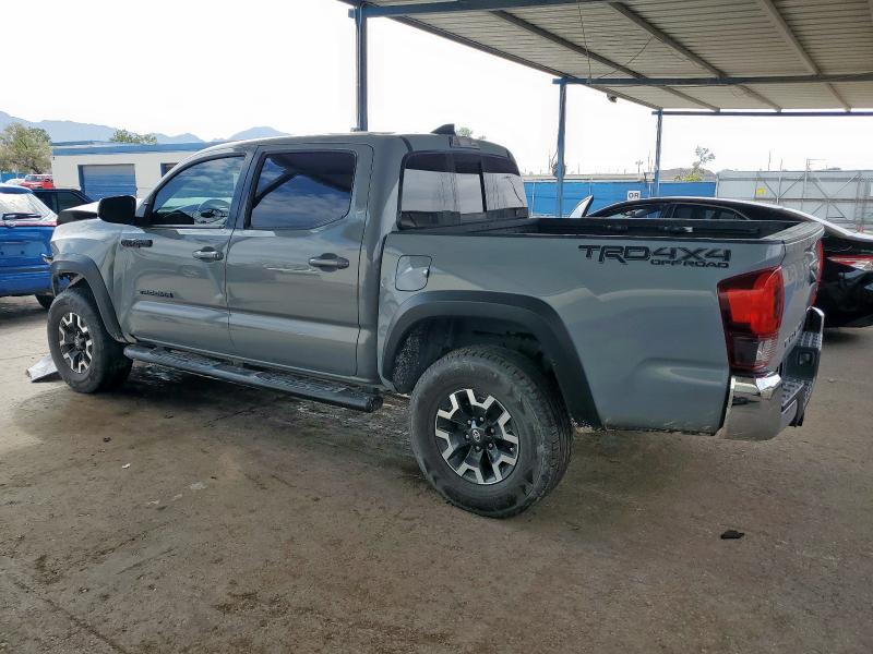 3TMCZ5ANXKM271710 - 2019 TOYOTA TACOMA DOUBLE CAB Մոխրագույն լուսանկար 2