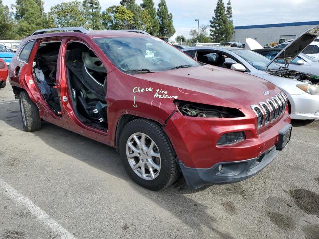 1C4PJLCS4FW589862 - 2015 JEEP CHEROKEE LATITUDE RED photo 4