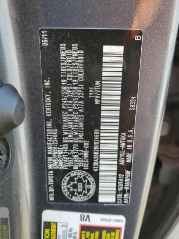 4T3BA3BB2BU024689 - 2011 TOYOTA VENZA GRAY photo 14