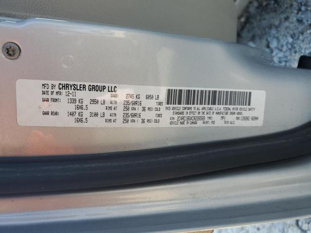 2C4RC1BGXCR226569 - 2012 CHRYSLER TOWN & COU TOURING 银色 照片 13