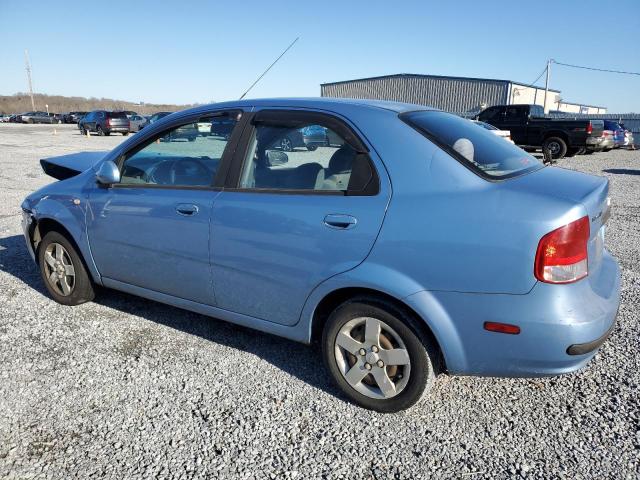 KL1TD52645B357278 - 2005 CHEVROLET AVEO BASE BLUE photo 2