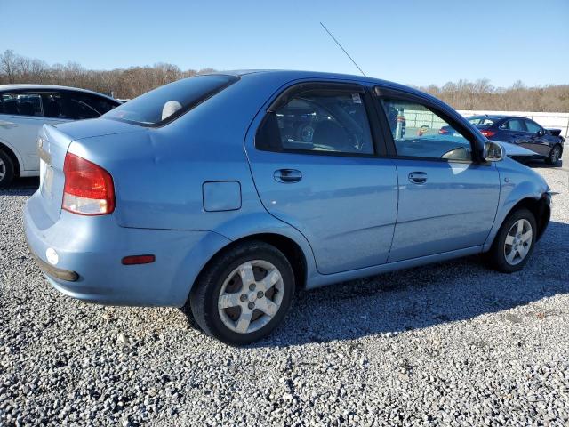 KL1TD52645B357278 - 2005 CHEVROLET AVEO BASE BLUE photo 3