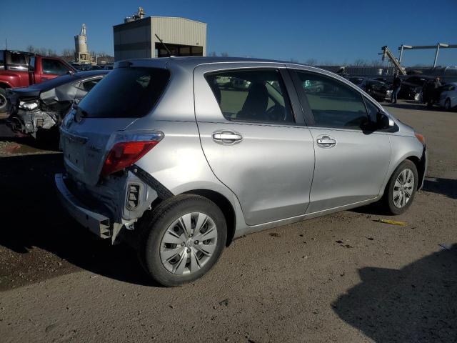 JTDKTUD37CD517837 - 2012 TOYOTA YARIS SILVER photo 3