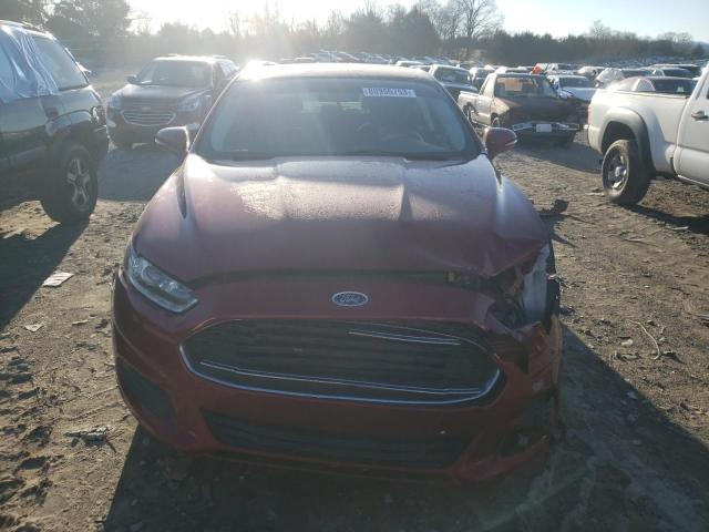 3FA6P0LU3ER253914 - 2014 FORD FUSION SE HYBRID RED photo 5