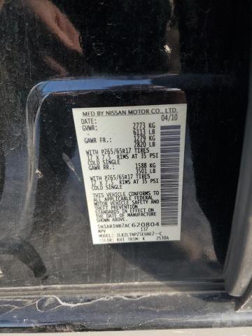 5N1AR1NB7AC620804 - 2010 NISSAN PATHFINDER S Qara foto 14