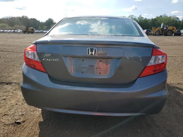 2HGFB2F54CH565209 - 2012 HONDA CIVIC LX GRAY photo 6