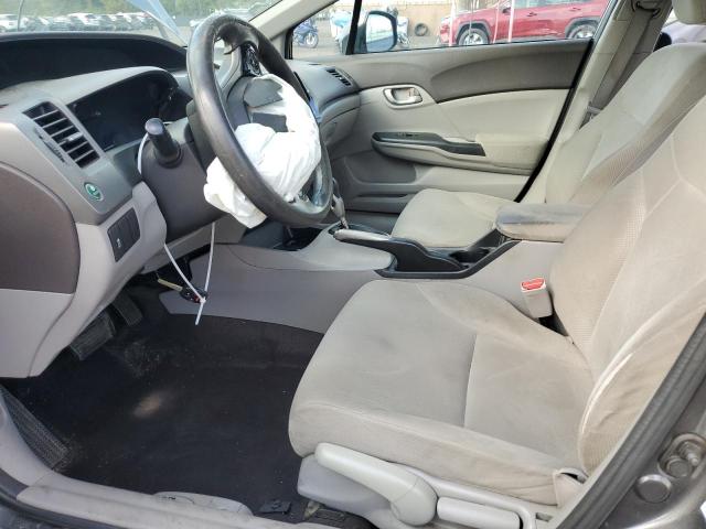2HGFB2F54CH565209 - 2012 HONDA CIVIC LX GRAY photo 7