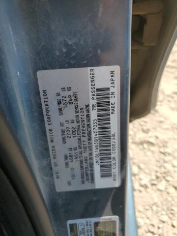 JM1BL1W65B1407035 - 2011 MAZDA 3 S BLUE photo 12