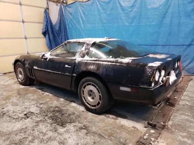 1G1YY0780G5107255 - 1986 CHEVROLET CORVETTE BLACK photo 2